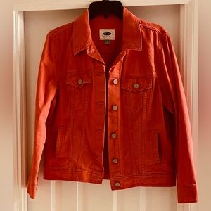 Old Navy Blue Jean jacket-Orange